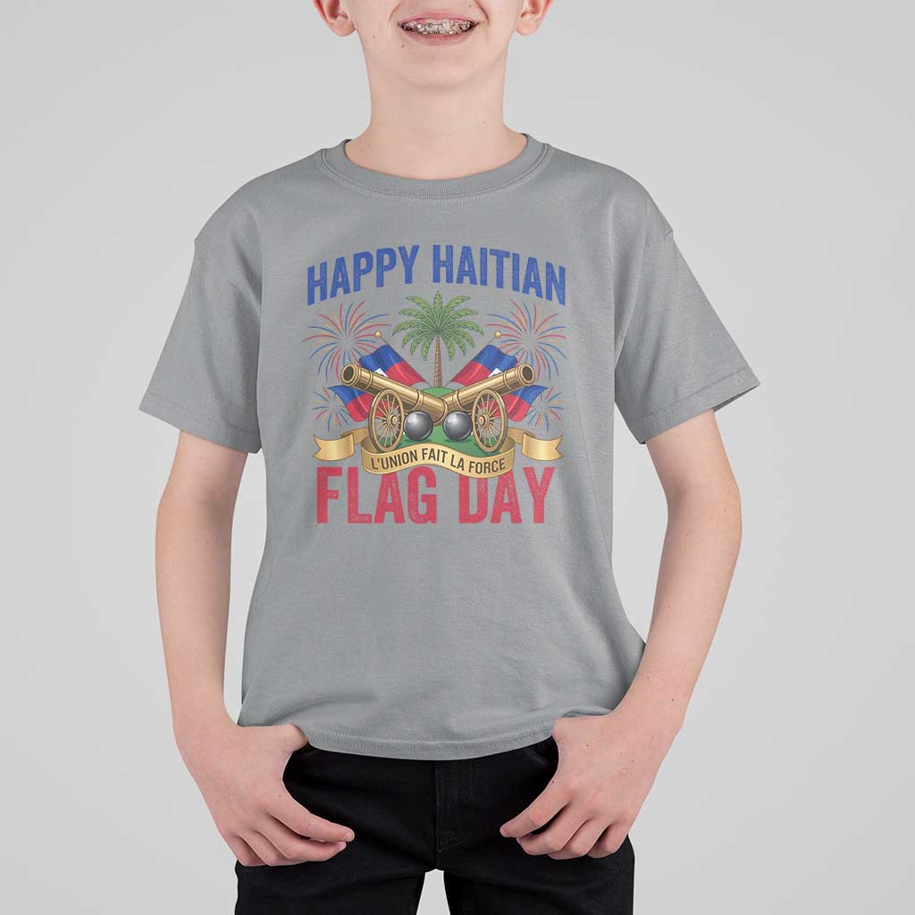 Happy Haitian Flag Day Celebration Graphic T Shirt For Kid May 18 National Pride Haiti Heritage