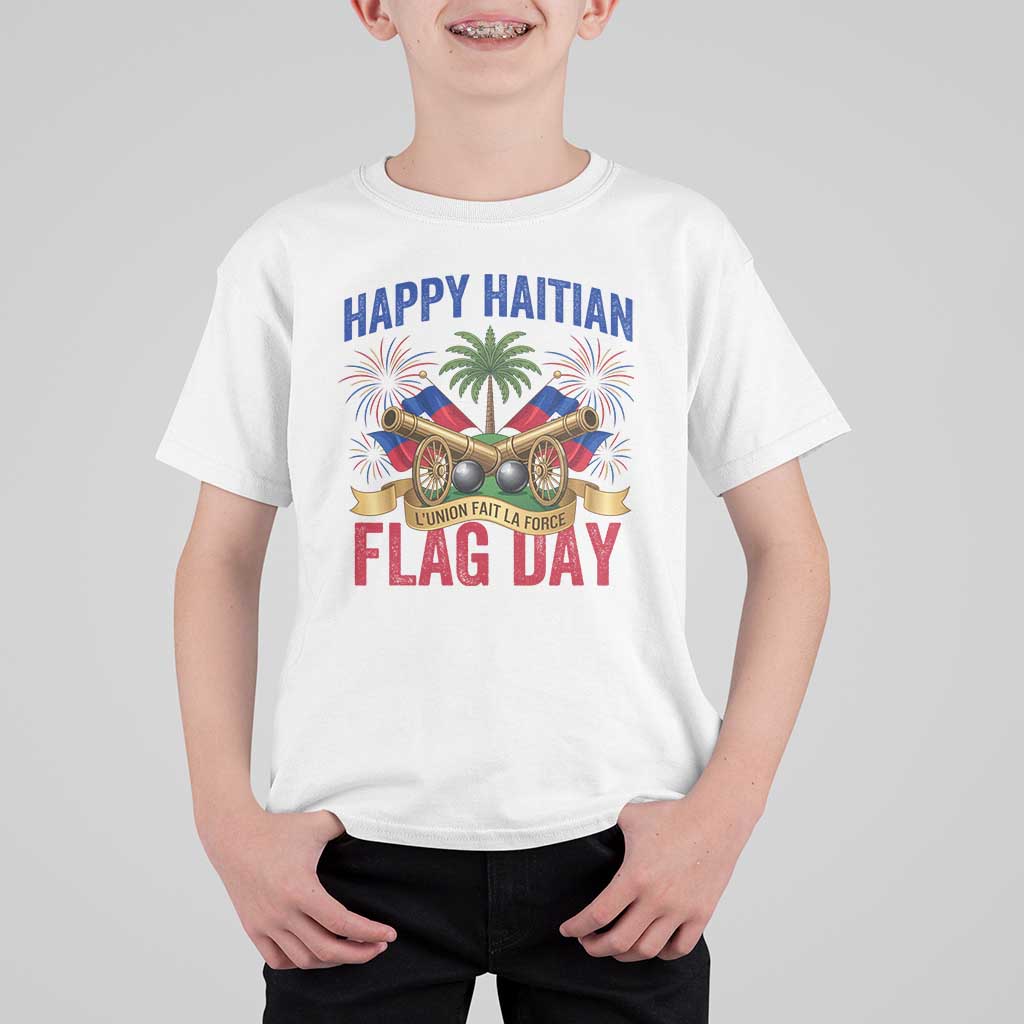 Happy Haitian Flag Day Celebration Graphic T Shirt For Kid May 18 National Pride Haiti Heritage