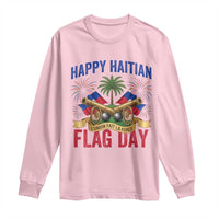 Happy Haitian Flag Day Celebration Graphic Long Sleeve Shirt May 18 National Pride Haiti Heritage