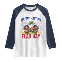 Happy Haitian Flag Day Celebration Graphic Raglan Shirt May 18 National Pride Haiti Heritage