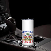 Happy Haitian Flag Day Celebration Graphic Skinny Tumbler May 18 National Pride Haiti Heritage