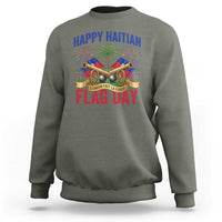 Happy Haitian Flag Day Celebration Graphic Sweatshirt May 18 National Pride Haiti Heritage