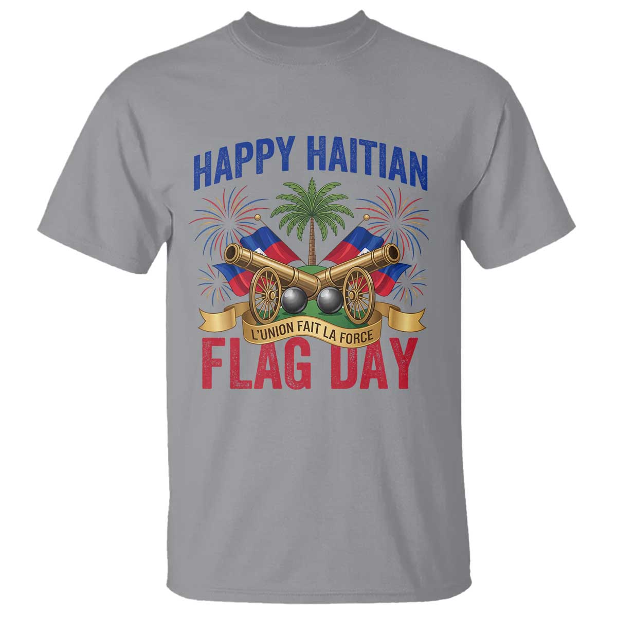 Happy Haitian Flag Day Celebration Graphic T Shirt May 18 National Pride Haiti Heritage
