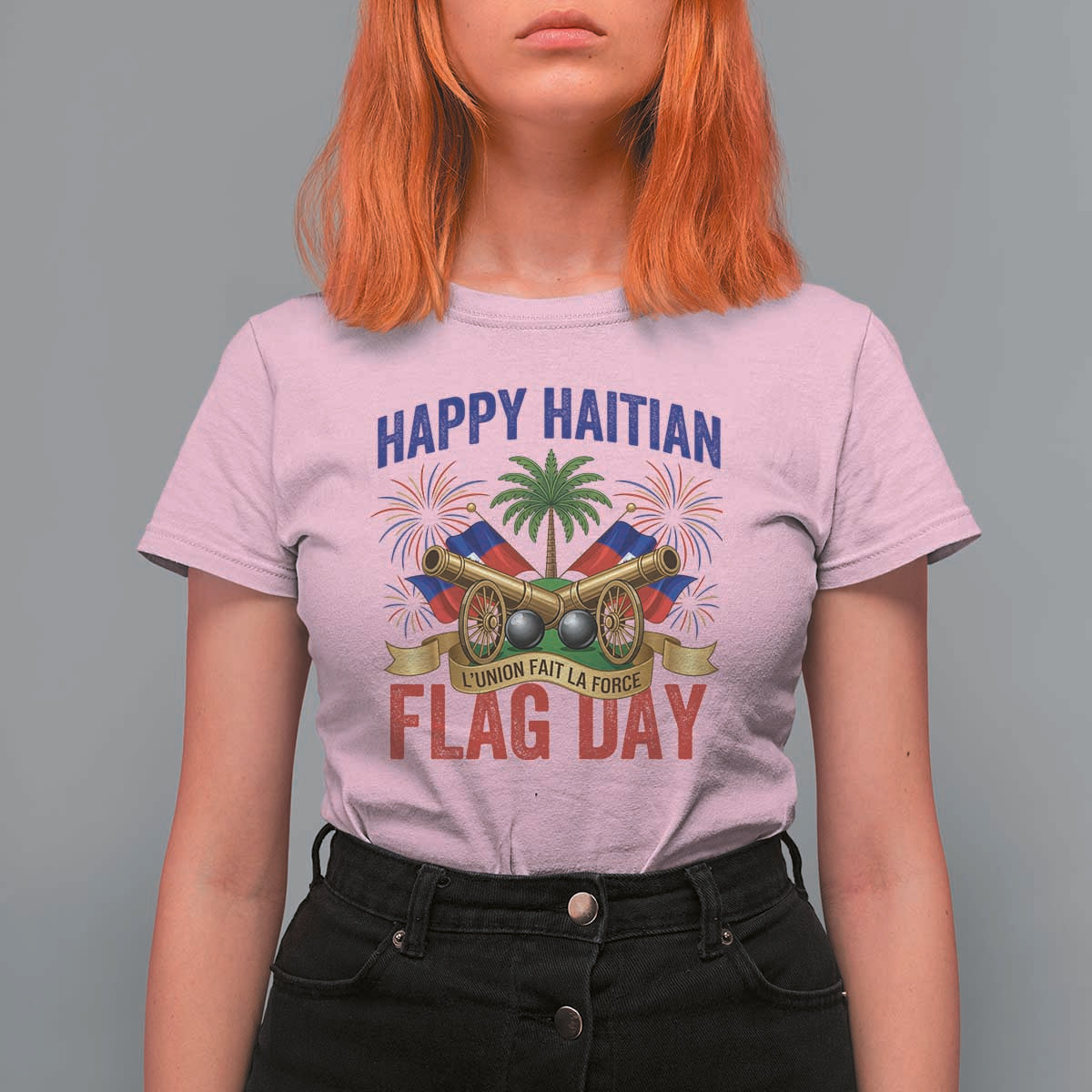 Happy Haitian Flag Day Celebration Graphic T Shirt For Women May 18 National Pride Haiti Heritage