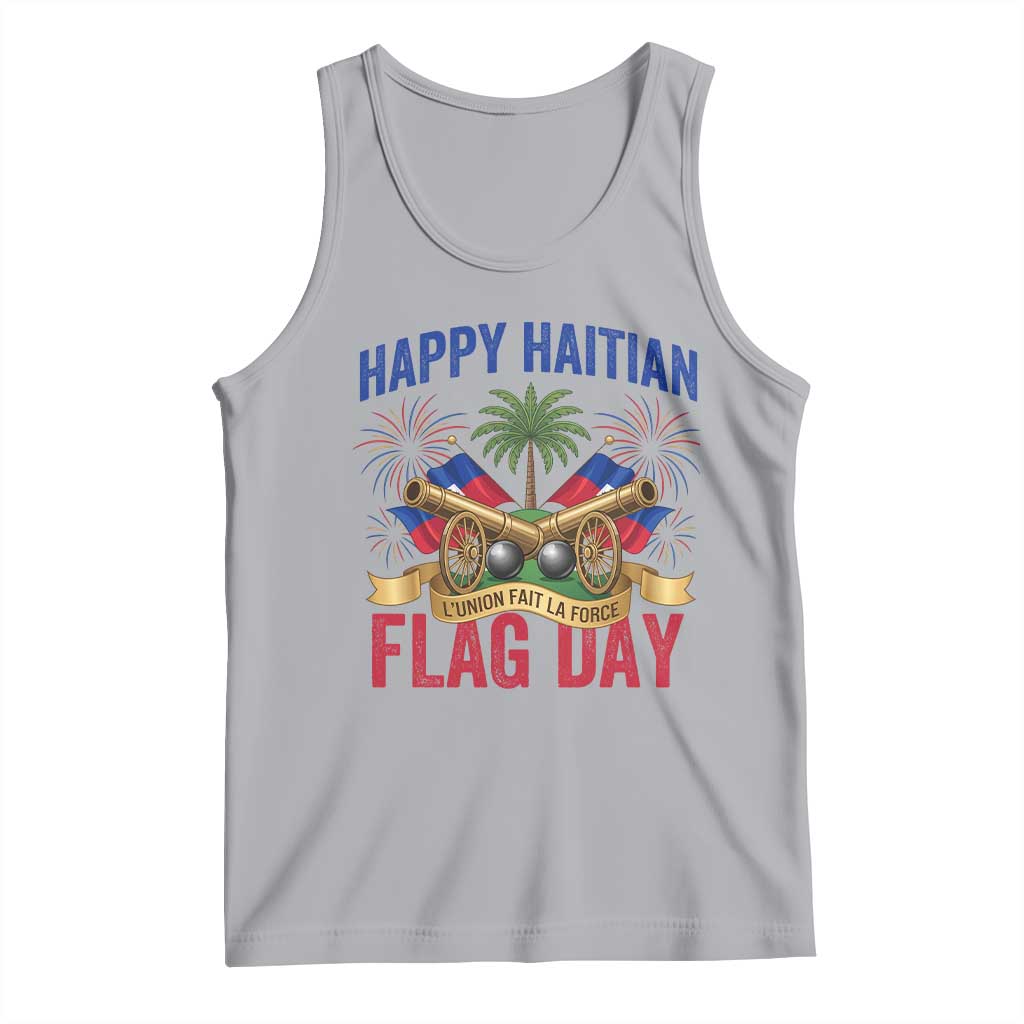 Happy Haitian Flag Day Celebration Graphic Tank Top May 18 National Pride Haiti Heritage