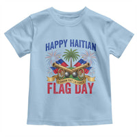 Happy Haitian Flag Day Celebration Graphic Toddler T Shirt May 18 National Pride Haiti Heritage