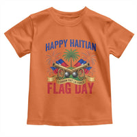 Happy Haitian Flag Day Celebration Graphic Toddler T Shirt May 18 National Pride Haiti Heritage