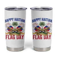 Happy Haitian Flag Day Celebration Graphic Tumbler Cup May 18 National Pride Haiti Heritage