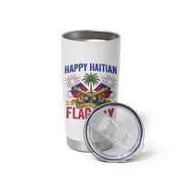 Happy Haitian Flag Day Celebration Graphic Tumbler Cup May 18 National Pride Haiti Heritage