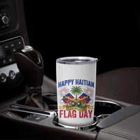 Happy Haitian Flag Day Celebration Graphic Tumbler Cup May 18 National Pride Haiti Heritage
