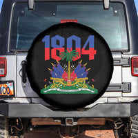 Haiti 1804 Independence Year Graphic Spare Tire Cover Haitian Pride Coat of Arms National Heritage