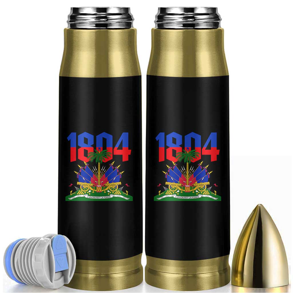 Haiti 1804 Independence Year Graphic Bullet Tumbler Haitian Pride Coat of Arms National Heritage