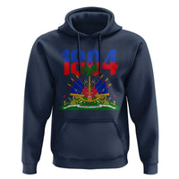 Haiti 1804 Independence Year Graphic Hoodie Haitian Pride Coat of Arms National Heritage