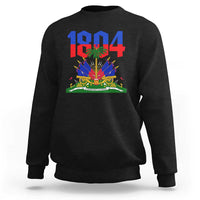 Haiti 1804 Independence Year Graphic Sweatshirt Haitian Pride Coat of Arms National Heritage