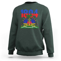 Haiti 1804 Independence Year Graphic Sweatshirt Haitian Pride Coat of Arms National Heritage