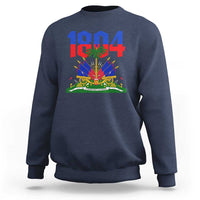 Haiti 1804 Independence Year Graphic Sweatshirt Haitian Pride Coat of Arms National Heritage