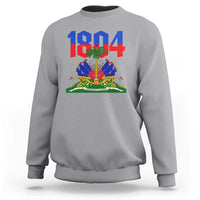 Haiti 1804 Independence Year Graphic Sweatshirt Haitian Pride Coat of Arms National Heritage