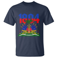 Haiti 1804 Independence Year Graphic T Shirt Haitian Pride Coat of Arms National Heritage