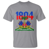 Haiti 1804 Independence Year Graphic T Shirt Haitian Pride Coat of Arms National Heritage