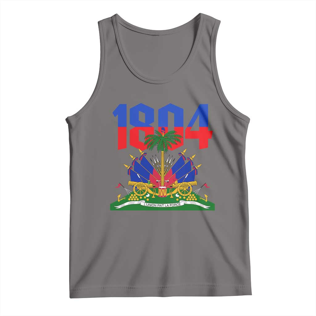 Haiti 1804 Independence Year Graphic Tank Top Haitian Pride Coat of Arms National Heritage
