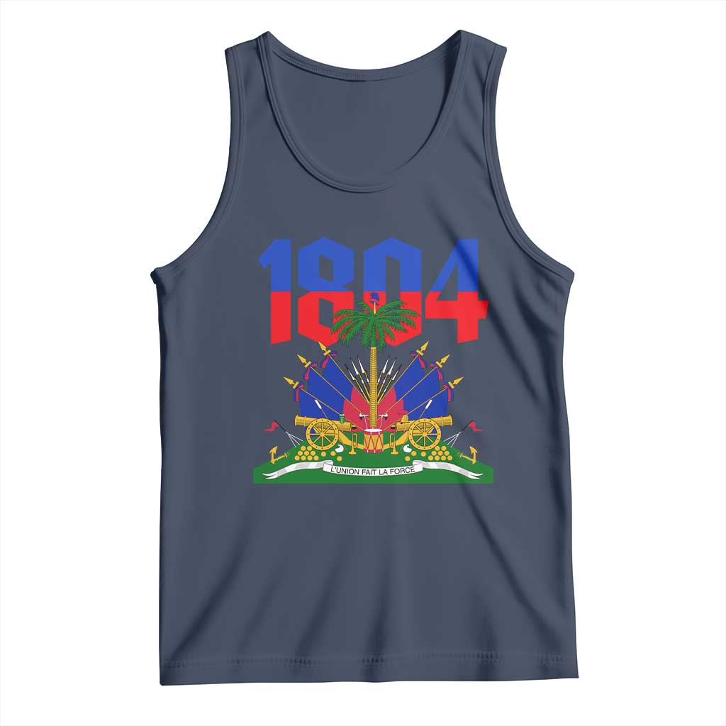 Haiti 1804 Independence Year Graphic Tank Top Haitian Pride Coat of Arms National Heritage