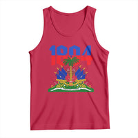 Haiti 1804 Independence Year Graphic Tank Top Haitian Pride Coat of Arms National Heritage