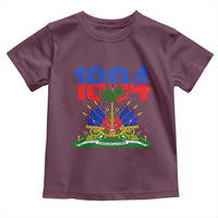 Haiti 1804 Independence Year Graphic Toddler T Shirt Haitian Pride Coat of Arms National Heritage