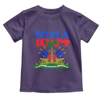 Haiti 1804 Independence Year Graphic Toddler T Shirt Haitian Pride Coat of Arms National Heritage
