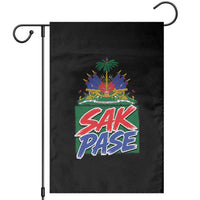 Sak Pase Haitian Creole Greeting Garden Flag National Crest Cultural Haiti Pride