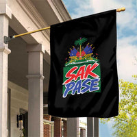 Sak Pase Haitian Creole Greeting Garden Flag National Crest Cultural Haiti Pride