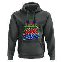 Sak Pase Haitian Creole Greeting Hoodie National Crest Cultural Haiti Pride