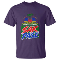 Sak Pase Haitian Creole Greeting T Shirt National Crest Cultural Haiti Pride