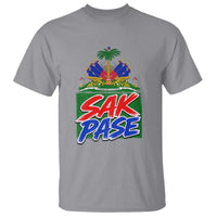 Sak Pase Haitian Creole Greeting T Shirt National Crest Cultural Haiti Pride