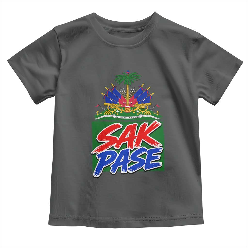 Sak Pase Haitian Creole Greeting Toddler T Shirt National Crest Cultural Haiti Pride