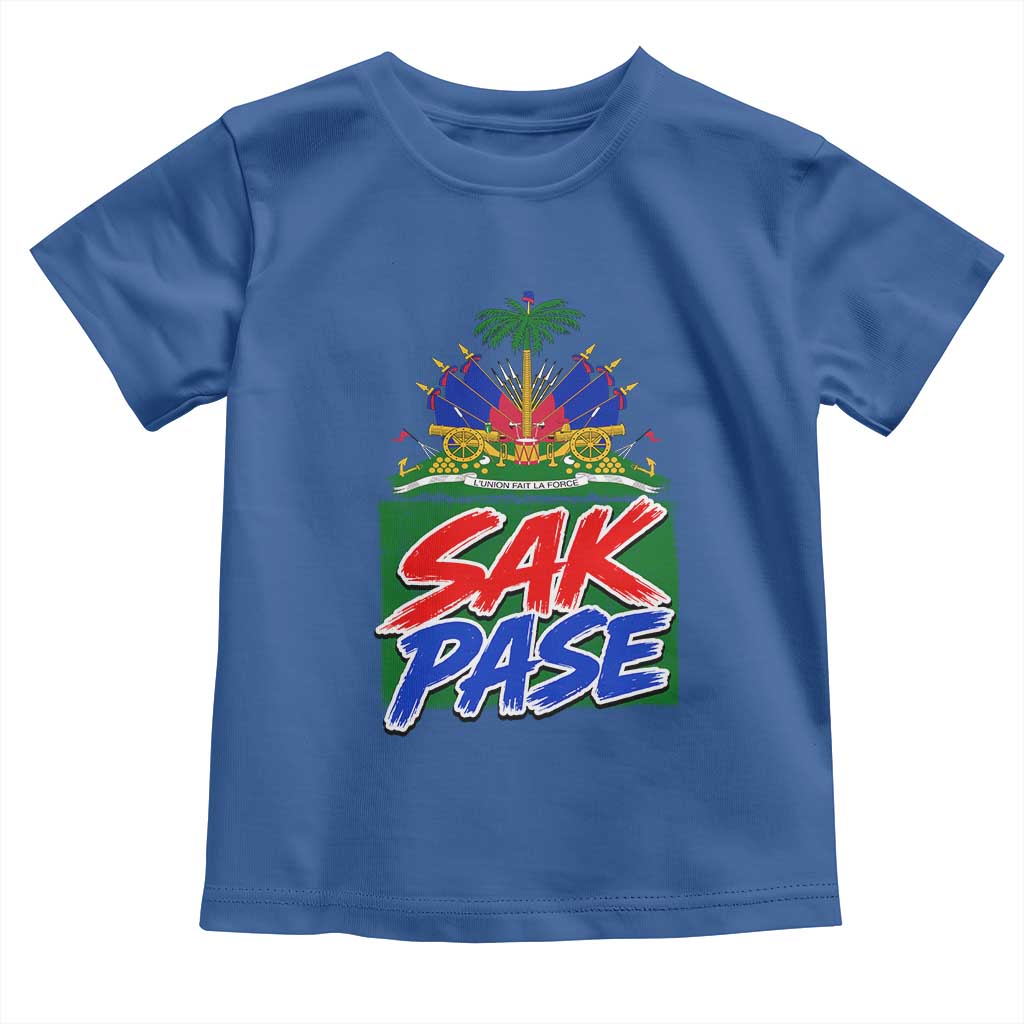 Sak Pase Haitian Creole Greeting Toddler T Shirt National Crest Cultural Haiti Pride