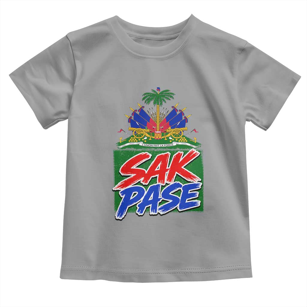 Sak Pase Haitian Creole Greeting Toddler T Shirt National Crest Cultural Haiti Pride