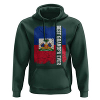 Best Grandpa Ever Haitian Granpapa Hoodie Vintage Distressed Haiti Flag Father's Day