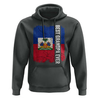 Best Grandpa Ever Haitian Granpapa Hoodie Vintage Distressed Haiti Flag Father's Day