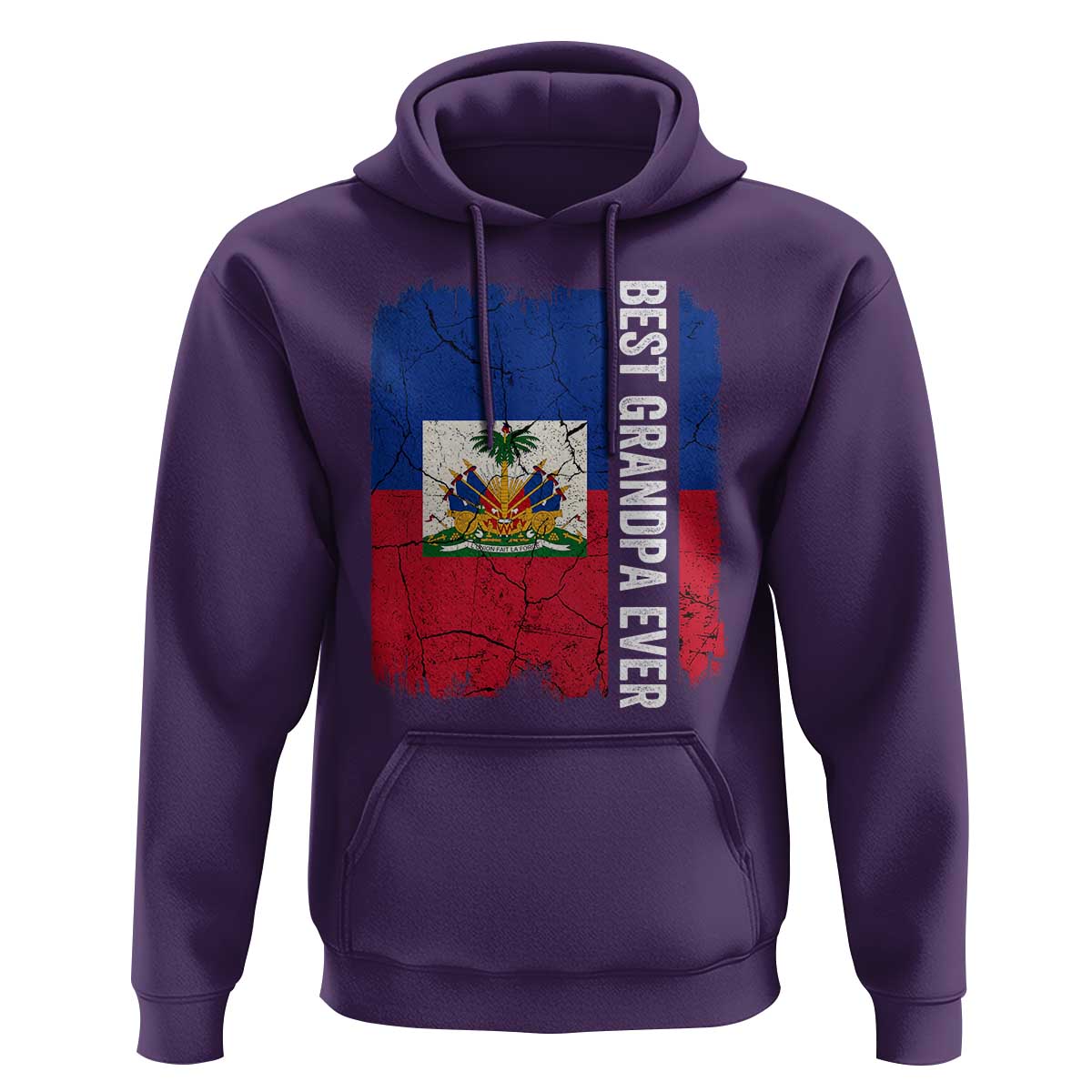 Best Grandpa Ever Haitian Granpapa Hoodie Vintage Distressed Haiti Flag Father's Day