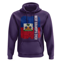 Best Grandpa Ever Haitian Granpapa Hoodie Vintage Distressed Haiti Flag Father's Day
