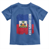 Best Grandpa Ever Haitian Granpapa Toddler T Shirt Vintage Distressed Haiti Flag Father's Day