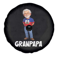 Granpapa Haitian Creole Grandpa Pride Spare Tire Cover Grandfather Hispanic Haiti Heritage Father's Day