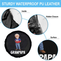 Granpapa Haitian Creole Grandpa Pride Spare Tire Cover Grandfather Hispanic Haiti Heritage Father's Day