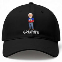 Granpapa Haitian Creole Grandpa Pride Baseball Cap Grandfather Hispanic Haiti Heritage Father's Day