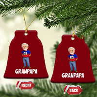Granpapa Haitian Creole Grandpa Pride Ceramic Ornament Grandfather Hispanic Haiti Heritage Father's Day
