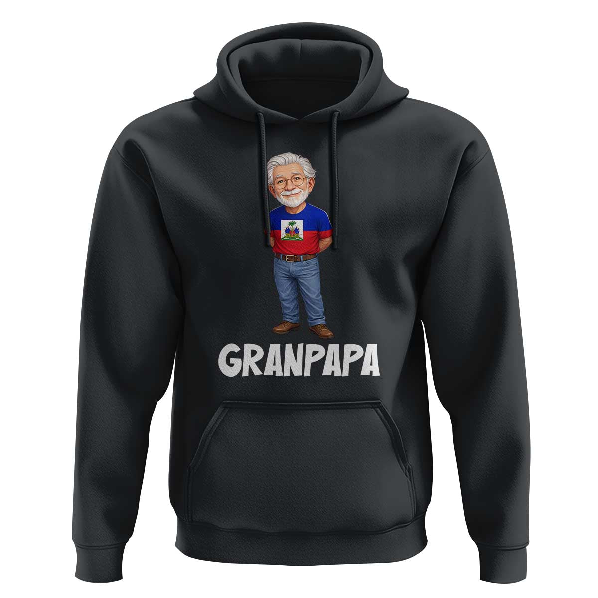 Granpapa Haitian Creole Grandpa Pride Hoodie Grandfather Hispanic Haiti Heritage Father's Day