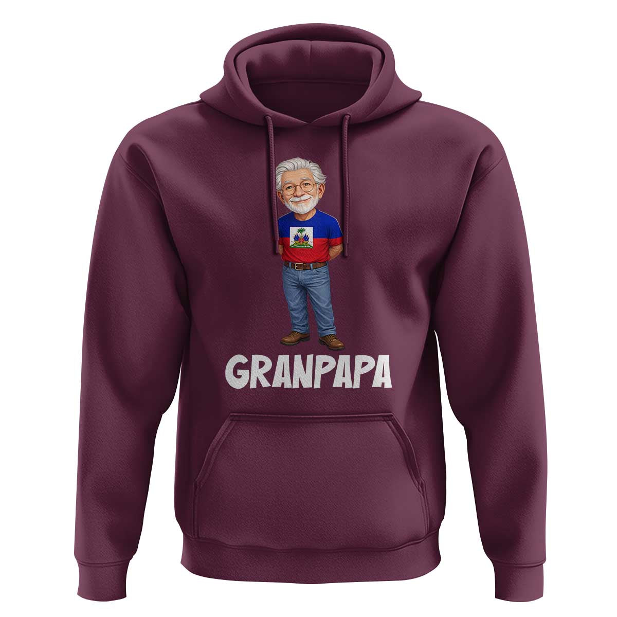 Granpapa Haitian Creole Grandpa Pride Hoodie Grandfather Hispanic Haiti Heritage Father's Day