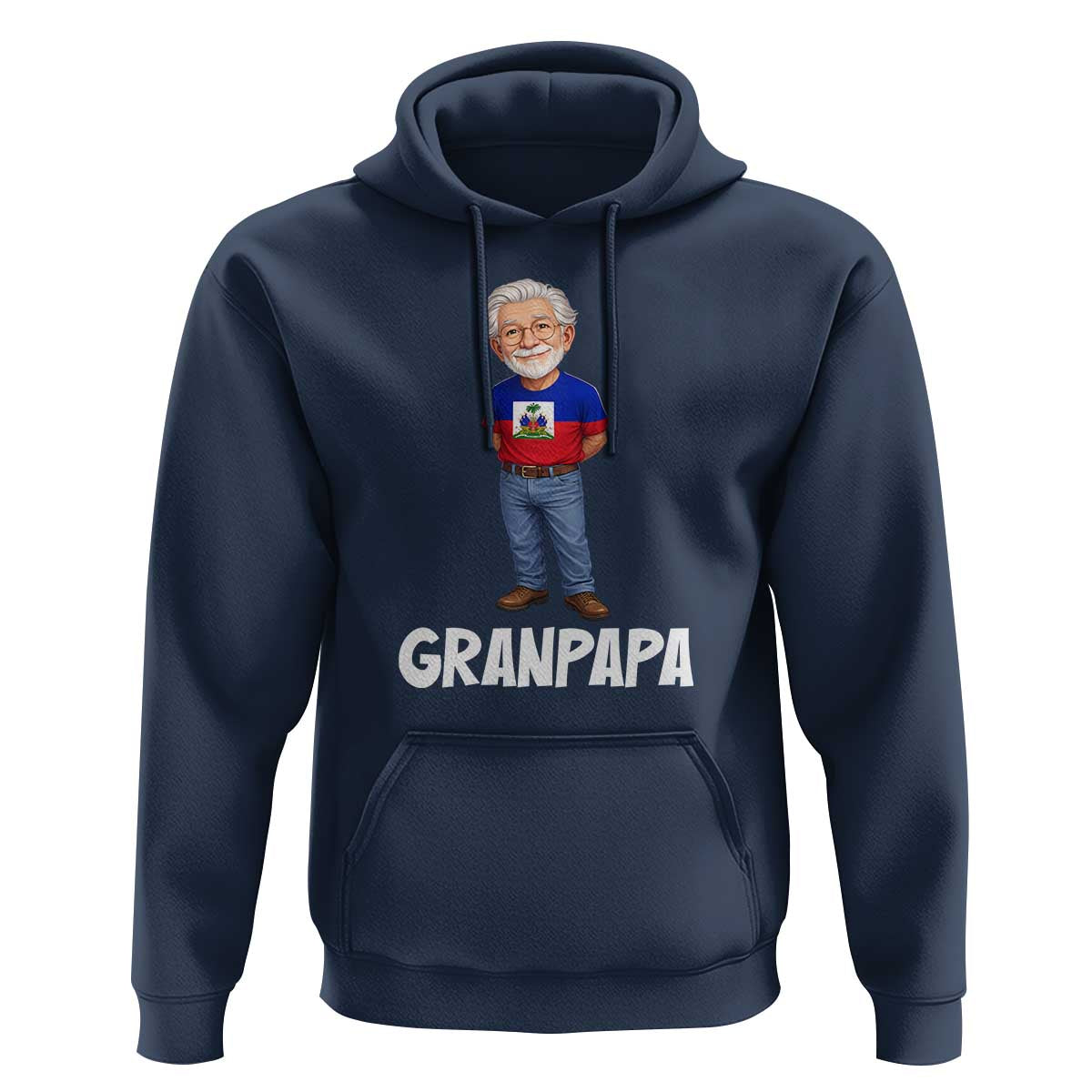 Granpapa Haitian Creole Grandpa Pride Hoodie Grandfather Hispanic Haiti Heritage Father's Day