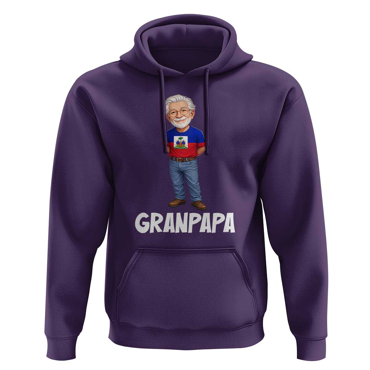 Granpapa Haitian Creole Grandpa Pride Hoodie Grandfather Hispanic Haiti Heritage Father's Day