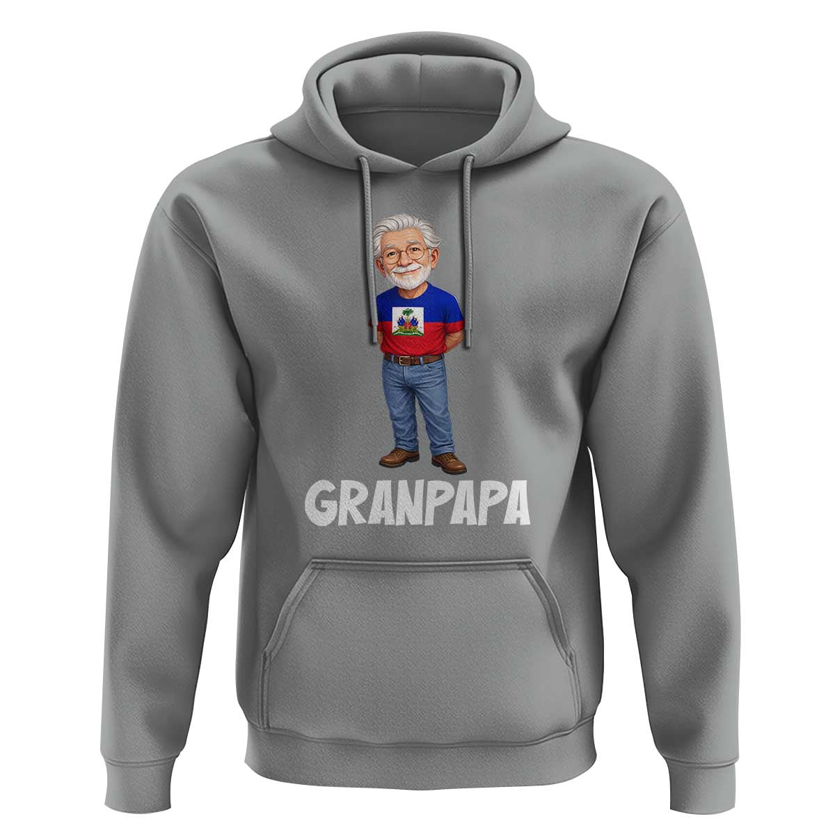 Granpapa Haitian Creole Grandpa Pride Hoodie Grandfather Hispanic Haiti Heritage Father's Day